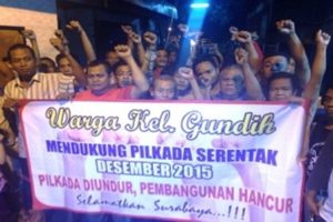 Warga Surabaya Serukan Tolak Begal Politik