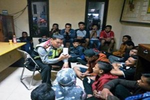 Mabuk dan Sulut Petasan di SLG, Puluhan Remaja Diamankan Polres Kediri