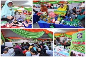 Perdana Dibuka, Warga Dukuh Menanggal Geruduk Bazar Ramadhan