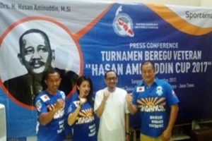 Mantan Petenis Nasional Ramaikan Turnamen Beregu Veteran “Hasan Aminudin Cup 2017”