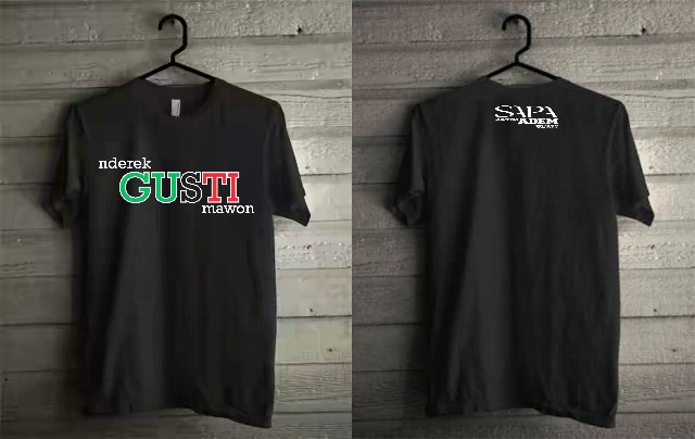 Simpatisan Gus Ipul-Puti, Desain Banner dan Kaos dengan Tagline “Gusti”