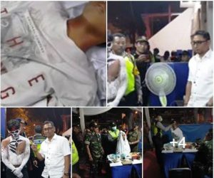 Terciduk Petugas Penertiban, “Pocong” Tahun Baru di Surabaya Malah Pingsan