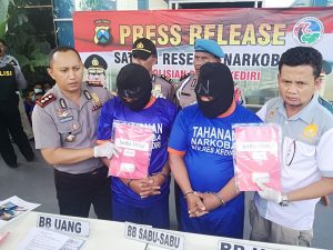 Satreskoba Polres Kediri Ringkus Jaringan Narkoba antar Provinsi