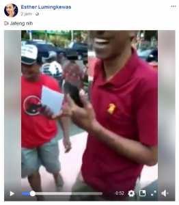 Video Viral: Bagikan Kaos Partai di Jawa Tengah