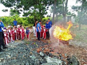 Kenalkan Anak PAUD soal Bahaya Api, Satpol PP Damkar Pemkab Tanbu Gelar Simulasi