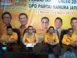 Buka Pendaftaran Caleg 2019, DPD Partai Hanura Jatim Sasar Kaum Muda