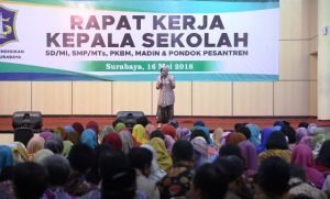 Di Acara Rapat Kerja Kepala Sekolah, Risma Minta Konsen dan Deteksi Siswanya