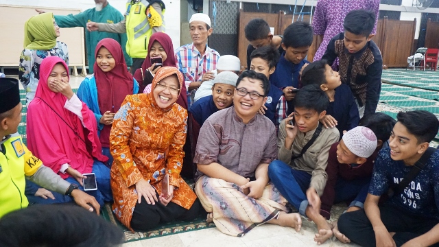 Jaga Kondusifitas Kota Surabaya, Risma Forpimda Keliling Masjid