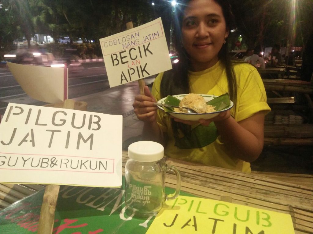 Gratiskan Pencoblos Pilgub Jatim, KPU Surabaya Apresiasi Kedai Ketan Punel