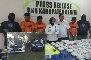 BNN Kabupaten Kediri Ringkus Tiga Bandar Narkoba Kelas Kakap