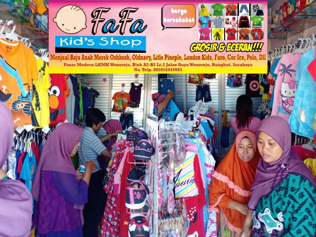 Cari Baju Anak Murah Tapi Berkualitas, Kunjungi Toko FaFa Kids Shop Wonorejo