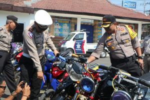 Gelar Operasi Balap Liar, Polres Kediri Kota Amankan 116 R2 dan Tindak 115 Pelanggar