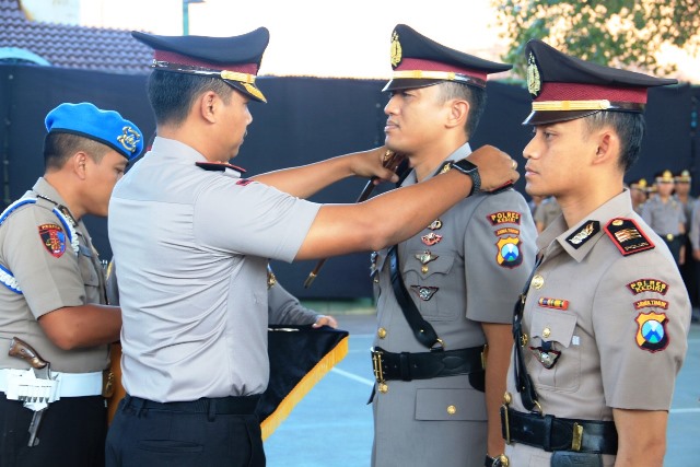 Polres Kediri Gelar Apel Mutasi dan Rotasi Sejumlah Jabatan