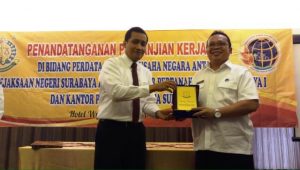 Teken MoU, Kejari Surabaya Dampingi BPN Hadapi Masalah Hukum