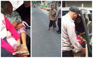 Tertabrak R2, Nenek di Kediri Patah Tulang Kaki