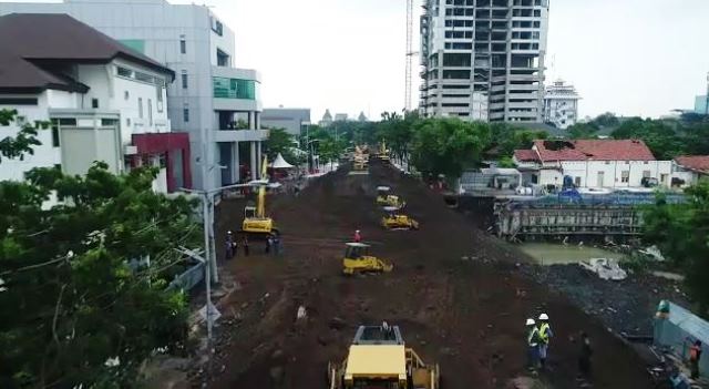 Recovery Jalan Raya Gubeng Surabaya Dikebut, Kini Telah Tersambung (Video)
