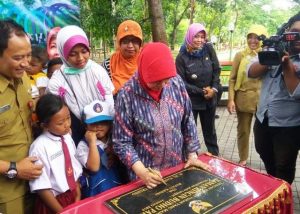 Bupati Kediri Resmikan Pembukaan Taman Kota Pare