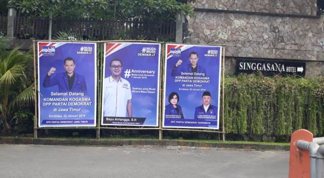 Bendera Rusak, Baliho Hilang, DPC Demokrat Surabaya Lapor dan Tunggu Keputusan Bawaslu