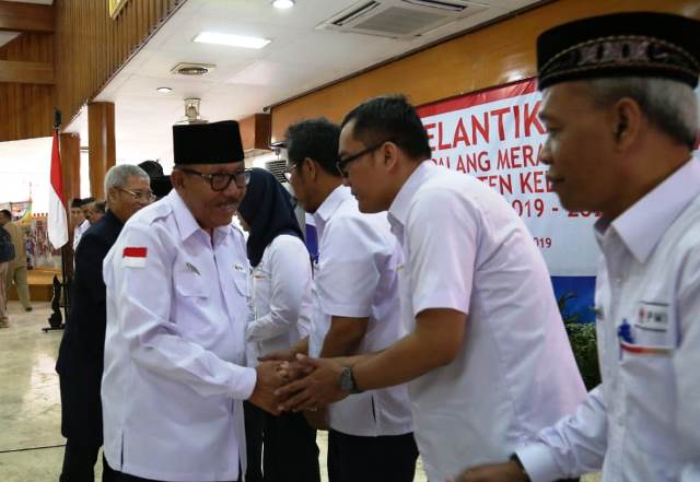Imam Utomo Lantik Pengurus PMI Kabupaten Kediri Periode 2019-2024