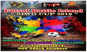 Sambut Hari Pers Nasional 2019, SIWO PWI Jawa Timur Gelar Turnamen Futsal Battle Island
