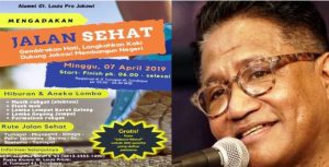 Andre Hehenusa Bakal Hadir di Acara ‘Jalan Sehat Dukung Jokowi’ Alumni SMAK St. Louis Surabaya