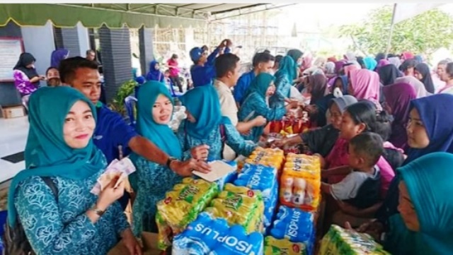 Harga Sembako Merangkak Naik, Jajaran Pemkab Tanbu Gelar Pasar Murah Ramadhan