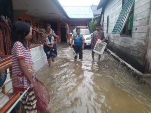 Diguyur Hujan Saat Lebaran, Beberapa Desa di Tanbu Terendam Genangan Air Tinggi