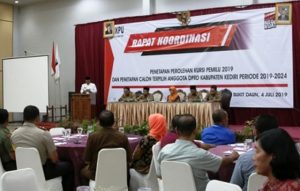 Tunggu Perintah Pusat, KPU Kediri Tunda Penetapan Anggota DPRD 2019-2024