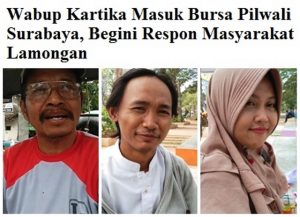 Wabup Kartika Masuk Bursa Pilwali Surabaya, Begini Respon Masyarakat Lamongan