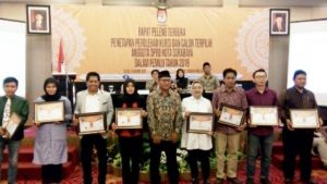 KPU Surabaya Tetapkan 50 Anggota DPRD Terpilih Hasil Pileg 2019
