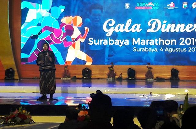 Ini Sambutan Risma Walikota di Acara Gala Dinner untuk Surabaya Marathon 2019