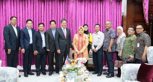 Menteri dari Kamboja Belajar Manajemen Transportasi ke Surabaya