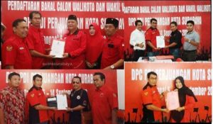 Tujuh Kader PDIP Surabaya Ambil Formulir Pendaftaran Bacawali Surabaya 2020