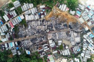 Pasca Kebakaran, Bantuan Mulai Berdatangan ke Pulau Sebuku Kotabaru
