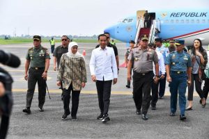 Gubernur Khofifah Sambut dan Dampingi Kunjungan Presiden ke Jatim