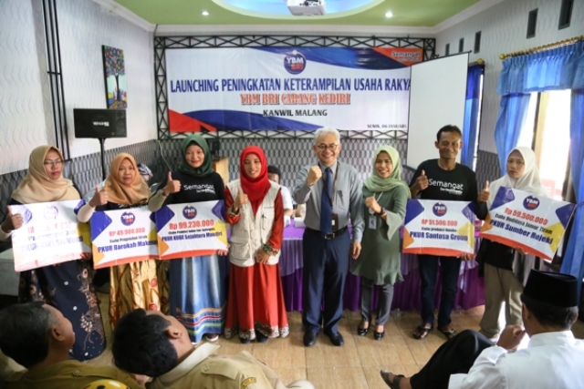 Launching Program Peningkatan Keterampilan Usaha Rakyat, BRI Beri Bantuan Modal Usaha ke UMKM Desa Sumberejo