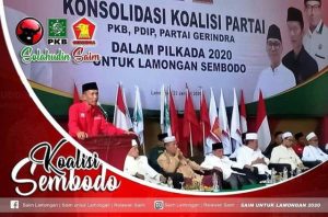 PKB, Gerindra dan PDI Perjuangan Kompak Usung Sholahudin-Saim Untuk Pilkada Lamongan