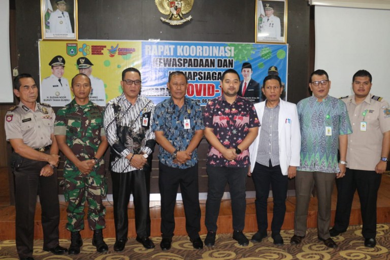 Tangkal Virus Corona, Pemkab Tanbu Gelar Rakor Seluruh Jajaran