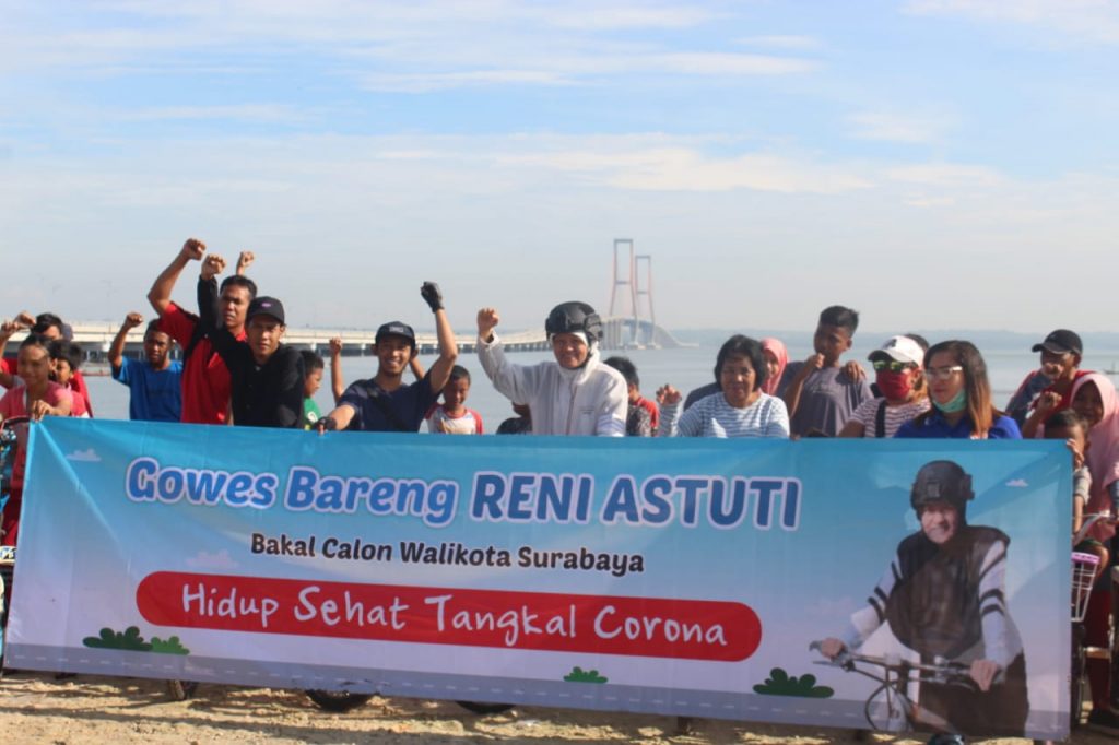 Gowes Bareng Warga di Kawasan Pesisir, Reni Astuti Tegaskan Pentingnya Pembangunan dari Pinggiran