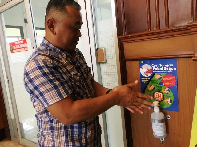 Antisipasi Corona, Kini PN Surabaya Juga Pasang Alat Pendeteksi Suhu Tubuh