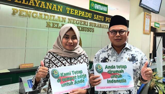 Seprot Desinfektan, PN Surabaya Larang Pengunjung Hadir di Persidangan