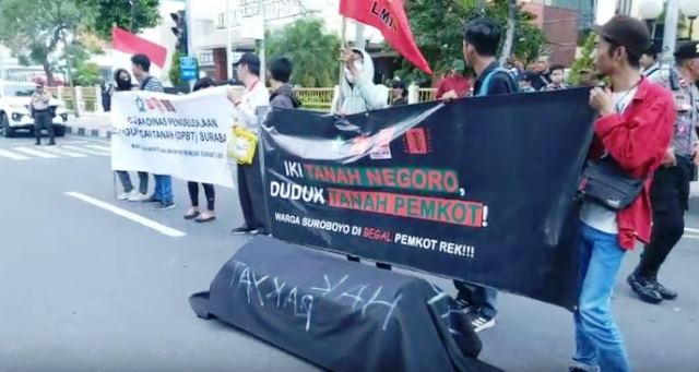 Aksi Demo Warga Pemilik Surat Ijo di Surabaya Bakal Terus Berjilid