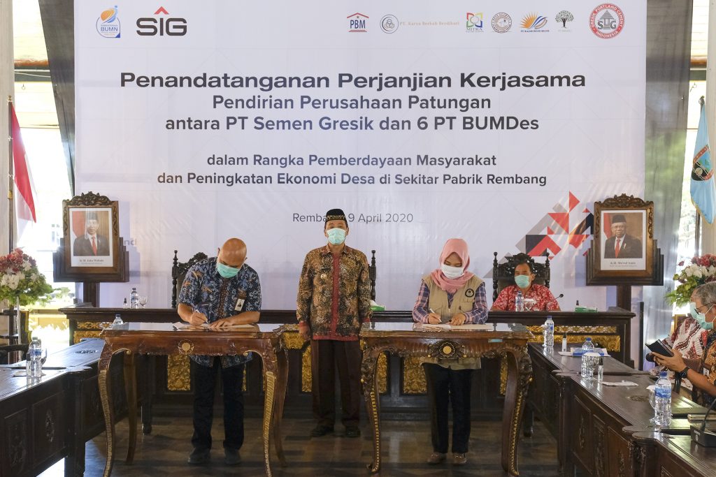 SIG Memprakarsai Pendirian Perusahaan Patungan dengan BUMDes Di Rembang