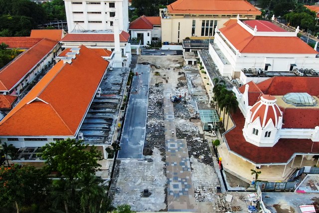 Pemkot Surabaya Terus Perbaiki Kawasan Kompleks Balai Pemuda