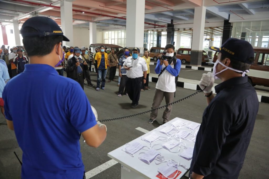 Cegah Covid-19, Dishub Surabaya Terapkan Protokol Transportasi di Terminal