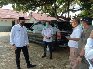 Sekda Tanbu Tinjau Isolasi Mandiri Pasien Covid 19 di Hotel Medina