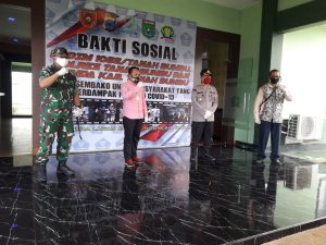 Kodim 1022/ TNB Laksanakan Bhakti Sosial di Tengah Pandemi Covid-19