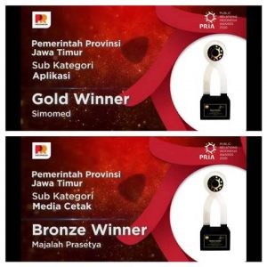 Humas Jatim Raih Dua Penghargaan di Ajang PRIA Awards 2020