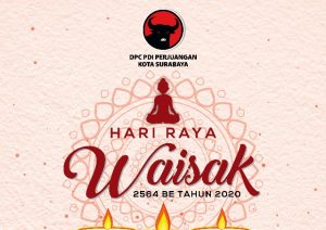 Sampaikan Ucapan Selamat Hari Raya Waisak, PDIP Surabaya: Saatnya Bantu Sesama
