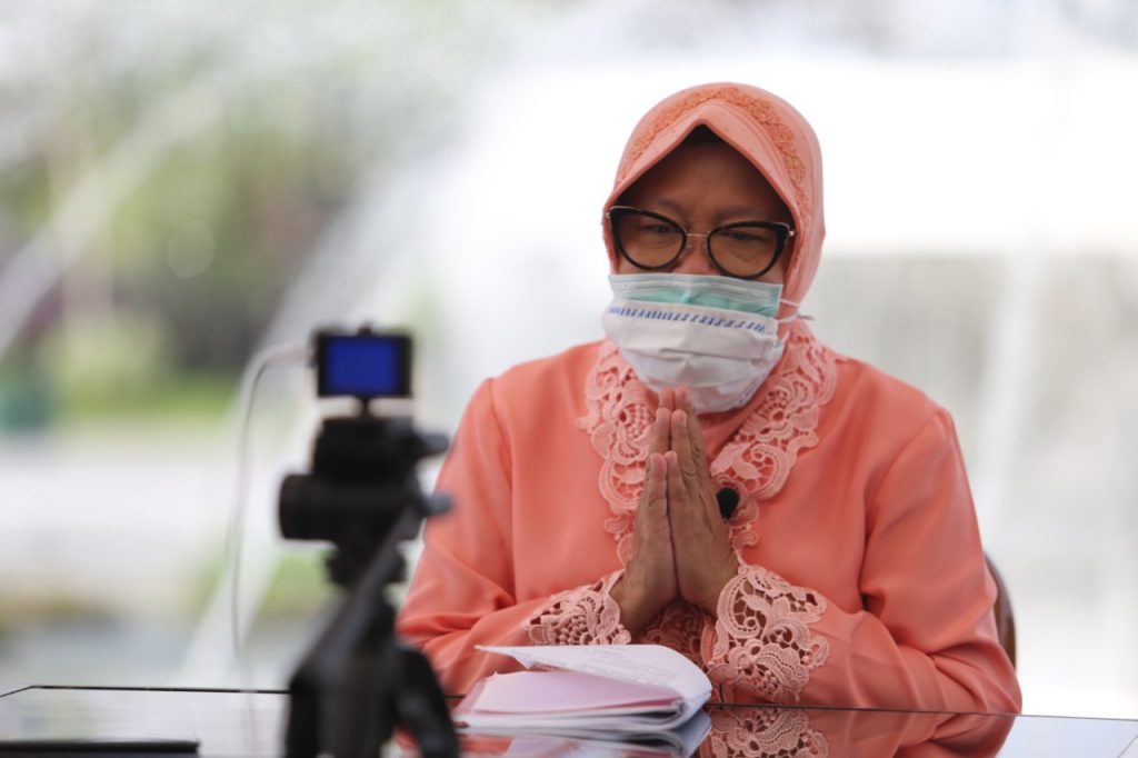 Wali Kota Risma Bersyukur Warga Surabaya Mampu Mengamalkan Nilai-nilai Pancasila
